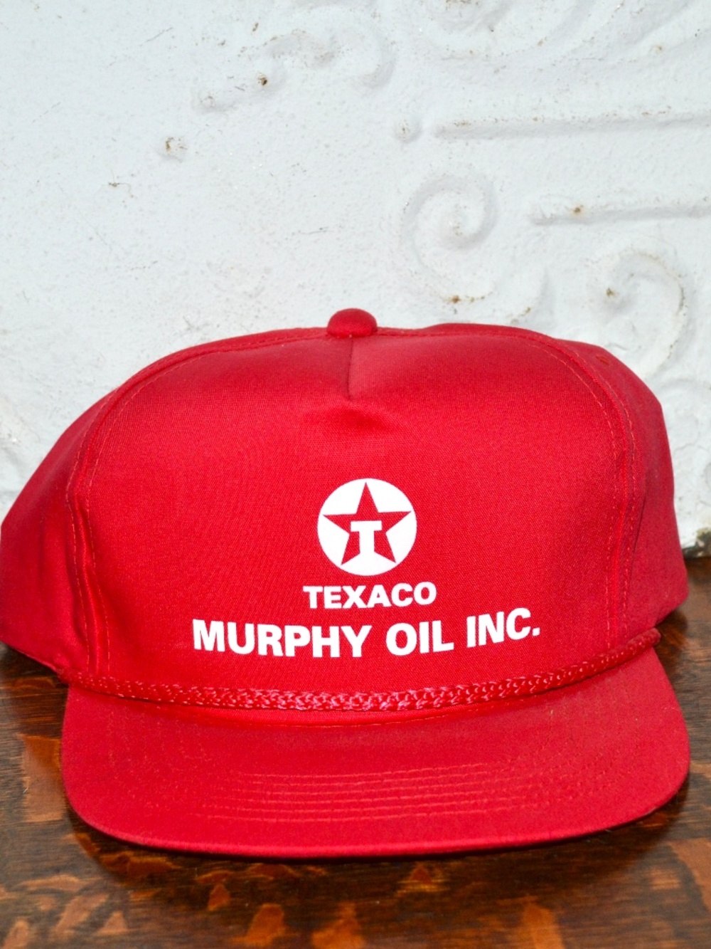 Vtg Texaco Murphy Oil Inc. Snapback Hat Ball Cap Trucker Hat